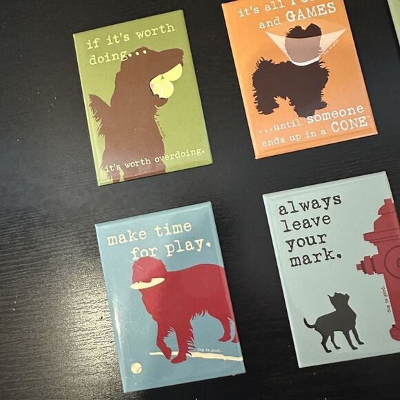 Dog Is Good Set Of 6 Magnets /What Happens At The Dog Park Stays At The Dog Park - Picture 4 of 7